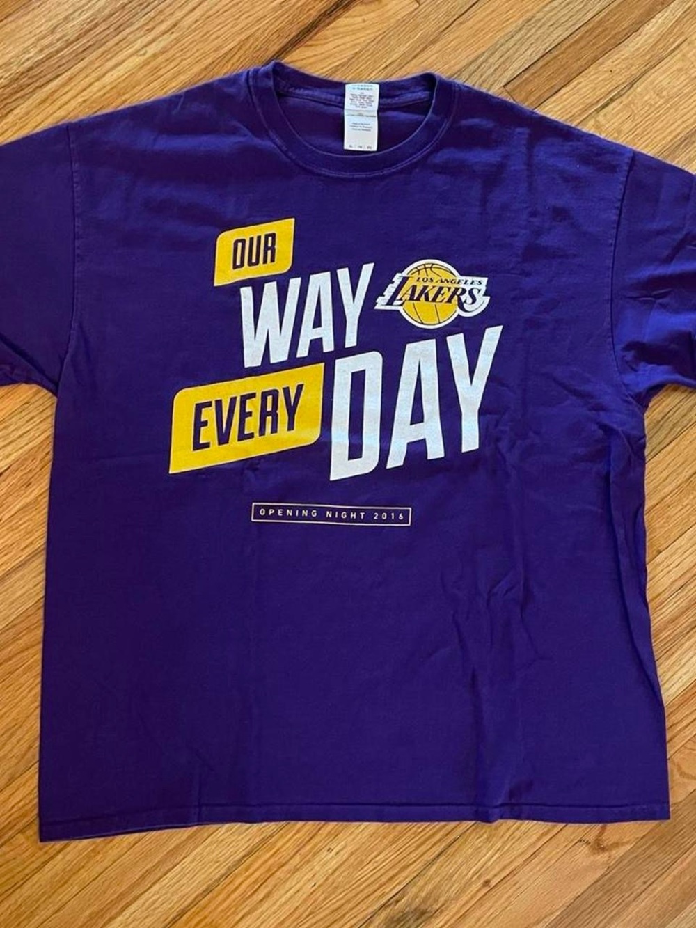 2016 Los Angeles Lakers Opening Night Promo T-Shirt